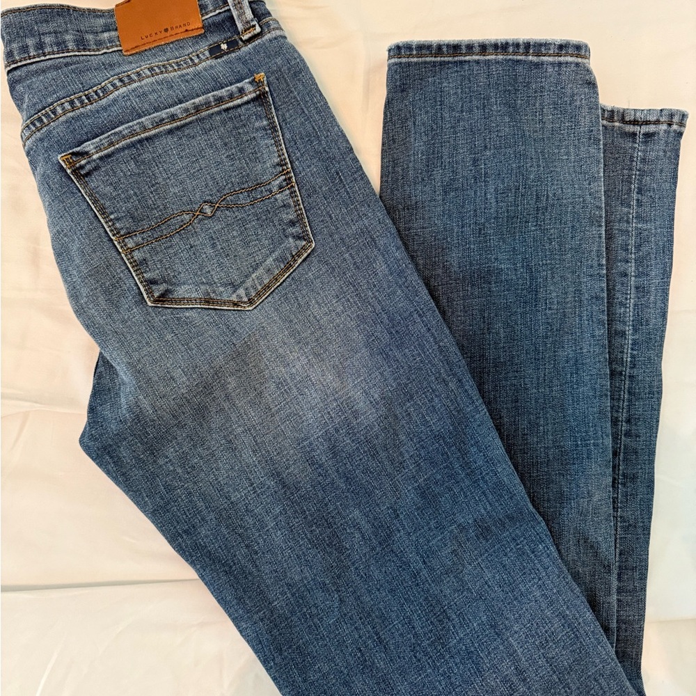 Lucky Brand Medium Blue Straight Leg Jeans